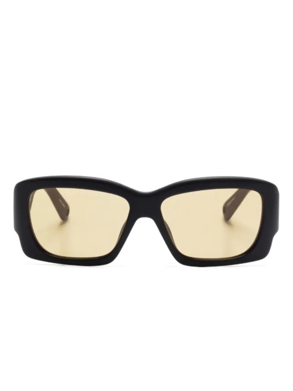 Jacquemus Black Sunglasses with Yellow Lenses